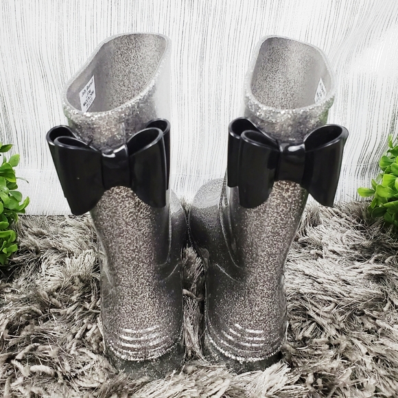JELLY BEANS Silver Glitter Tradon Rain/Snow Boots - Picture 4 of 7